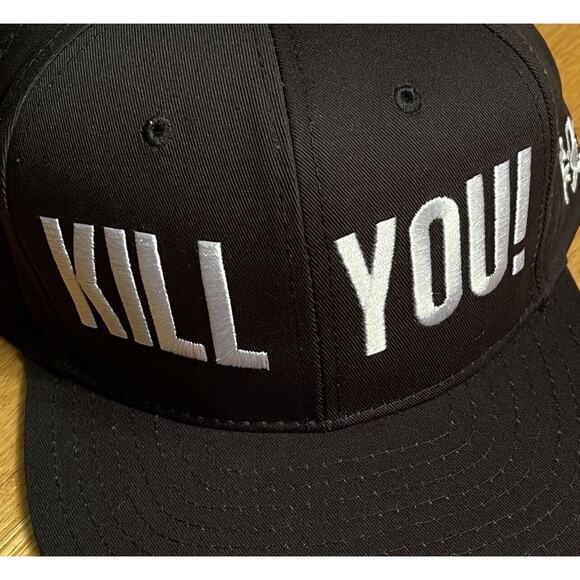 NEW Adeen NYC Designer Snap Back “KILL YOU!” Adjustable Cap - Picture 2 of 6